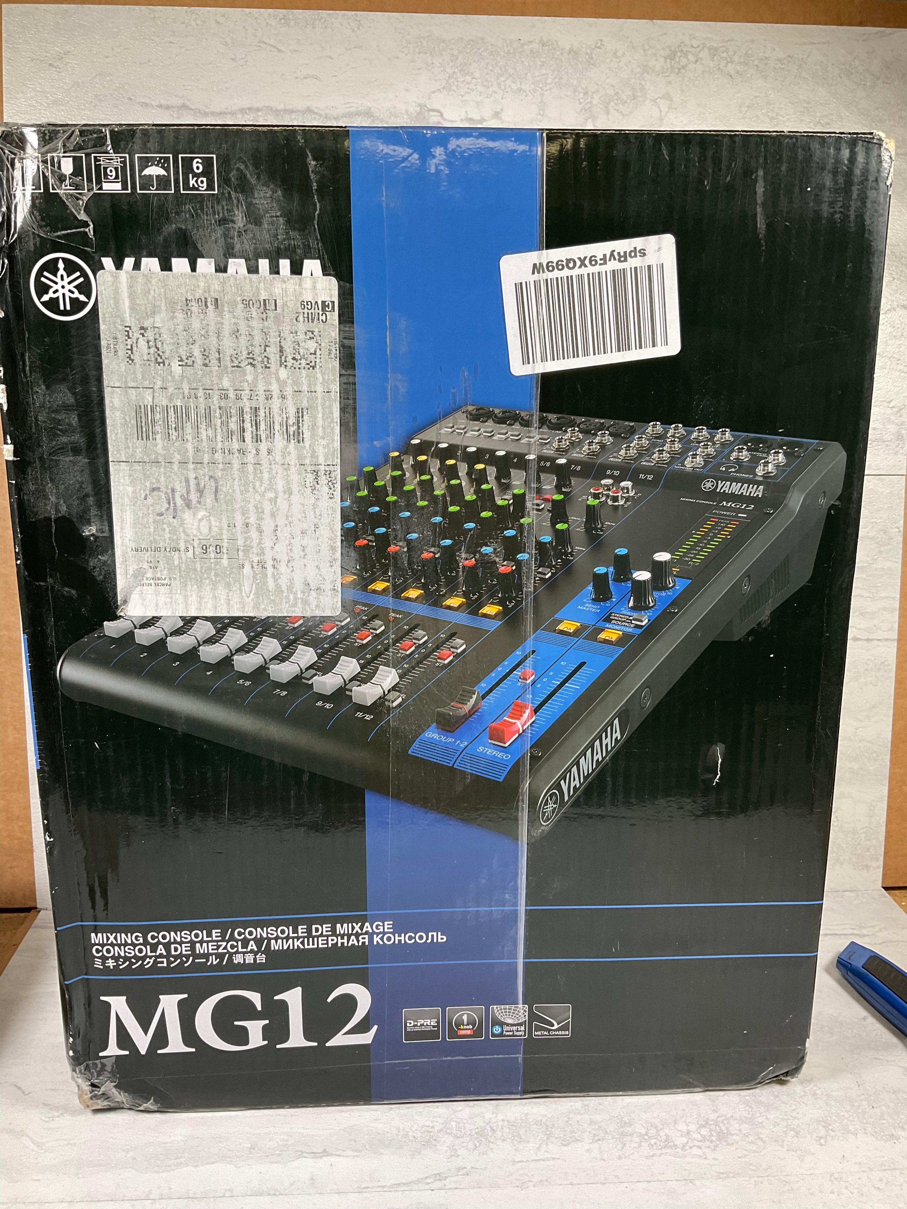 Yamaha MG12 12-Input 4-Bus Mixer (6961432658103)